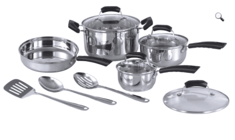 11pc Stainless Steel Cookware set